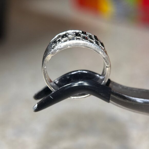 Silpada 925 Black Stone Ring - Picture 5 of 9